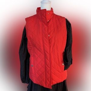 M Black Rivet Red PufferVest size Medium